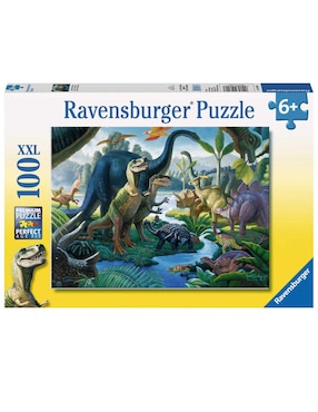 Rompecabezas Ravensburger Tierra De Los Dinosaurios 100 Piezas