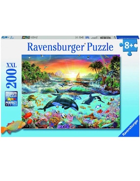 Rompecabezas Ravensburger Paraíso De Orcas 200 Piezas