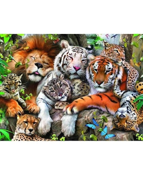 Rompecabezas Grandes Felinos 200 piezas Ravensburger