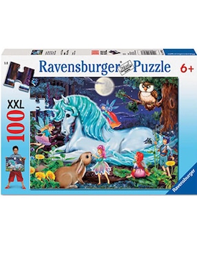 Rompecabezas Ravensburger Unicornio En El Bosque Encantado 100 Piezas