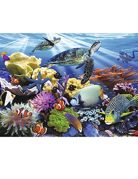 Rompecabezas Ravensburger Tortugas en el Mar 200 piezas