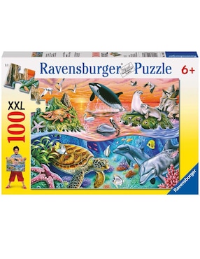 Rompecabezas Ravensburger Animales Debajo Del Agua 100 Piezas