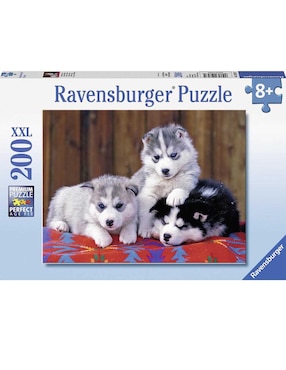 Rompecabezas Ravensburger Pequeños Huskies 200 Piezas