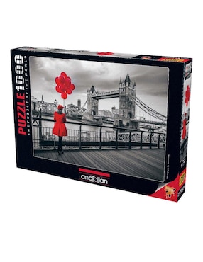 Rompecabezas Anatolian Assaf Frank Londres Blanco y Negro 1000 piezas
