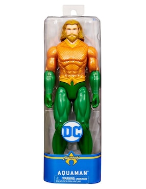 Figura De Acción Aquaman Spin Master Articulado DC Comics