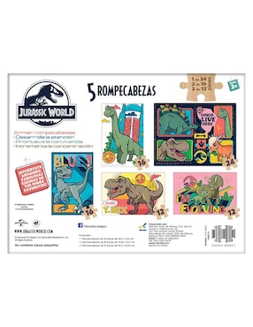 Rompecabezas Dinosaurios prehistóricos Novelty 80 piezas