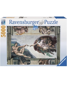 Rompecabezas Ravensburger Miguel Ángel: La Creación De Adán 5000 Piezas