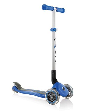 Globber Primo Scooter Triciclo Per Bambini Con Ruote 120/80 Mm ABEC 5, Colore Blu
