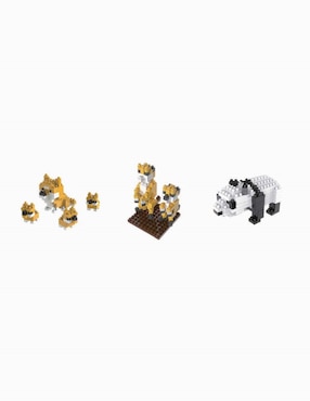 Pack 3x2 Minibloques Perro-Suricata-Panda