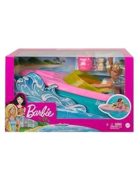 Muñeca Barbie Bote + muñeca