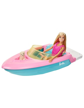 Muñeca Barbie Bote + muñeca