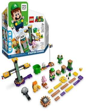 Set De Construcción Lego Pack Inicial: Aventuras Con Luigi De Super Mario Con 280 Piezas