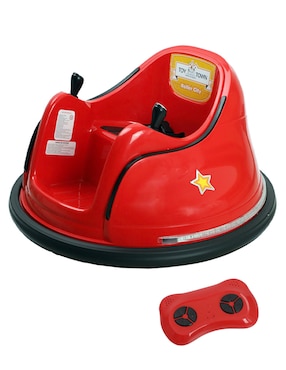 Automóvil montable Toy Town Spinning Bumper de batería