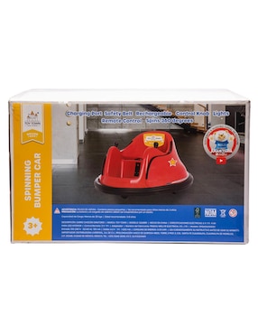 Automóvil montable Toy Town Spinning Bumper de batería