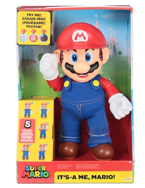 Figura De Colección Super Mario Jakks Pacific Con Sonido Articulado Nintendo