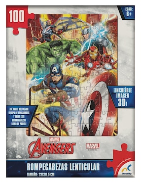 Rompecabezas Lenticular Avengers Marvel Novelty