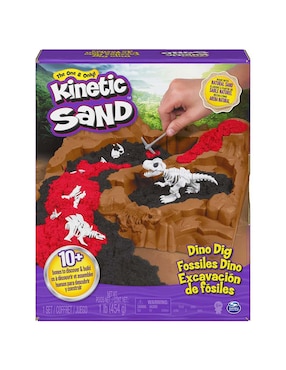 Arena Moldeable Kinetic Sand Dino Excavación De Fósiles