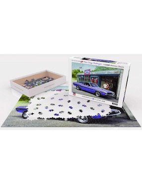 Rompecabezas Eurographics 1000 piezas Greg Giordano: Dodge Challenger Morado