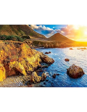 Rompecabezas Eurographics 1000 piezas Atardecer En El Pacifico California