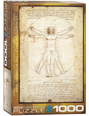 Rompecabezas Eurographics 1000 Piezas Leonardo Da Vinci: El Hombre