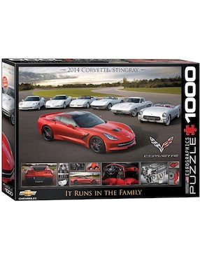 Rompecabezas 1000 piezas 2014 Corvette Stingray It Runs In The Family Eurographics