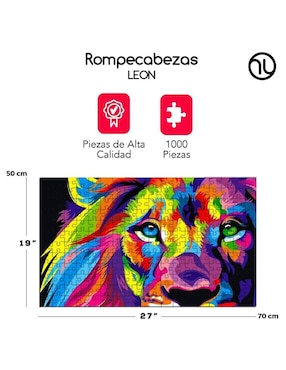 Rompecabezas Leones en la Sabana Hanylish 1000 piezas