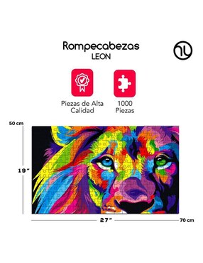 Rompecabezas Leones en la Sabana Hanylish 1000 piezas