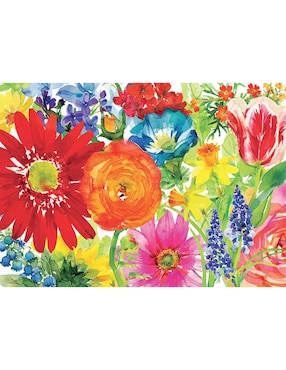 Rompecabezas Ravensburger Flores De Colores 1000 Piezas