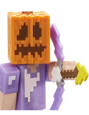 Figura de acción articulada Minecraft collectors Mattel con luz y sonido