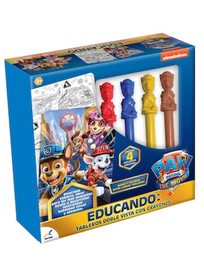 Educando: Tableros Doble Vista Con Crayones Paw Patrol Novelty