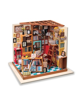 Rompecabezas Casa Miniatura Estudio Sam Madera Robotime