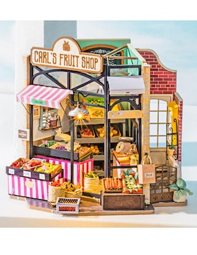 Rompecabezas 3D Casa Miniatura Tienda Frutas Madera Robotime
