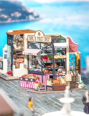 Rompecabezas 3D Casa Miniatura Tienda Frutas Madera Robotime