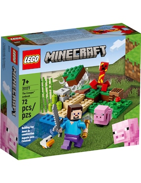 Set de Construcción Lego La Emboscada del Creeper de Minecraft con 72 piezas