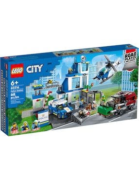 Set de Construcción Lego Estación de Policía de City con 668 piezas