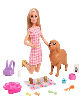 Muñeca fashion Barbie Cachorros