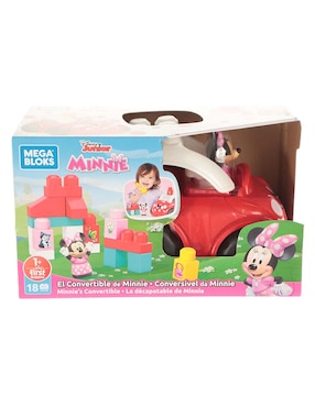 Juguete De Construcción Mega Bloks El Convertible De Minnie De Disney Con 18 Piezas