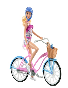 Muñeca fashion Barbie Paseo bicileta