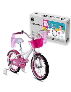 Bicicleta infantil Benotto rodada 16 para niña