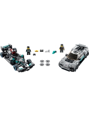 Set de construcción Lego Mercedes AMG F1 W12 E Performance y Mercedes AMG Project One CON 564 piezas