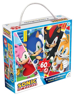Rompecabezas 4 en 1 Sonic Sonic The Hedgehog