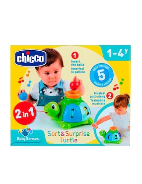 Ordenar Y Sorprender A La Tortuga Chicco juego didáctico infantil unisex