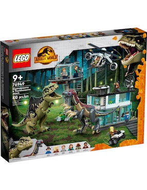 Set De Construcción Lego Ataque Del Giganotosaurio Y El Therizinosaurio Con 810 Piezas Para Armar