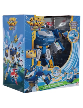 Vehículo transformable Alpha world aircraft robot Super Wings