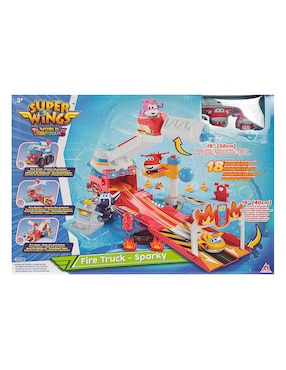 Automóvil Convertible Alpha Fire Truck-Sparky Super Wings