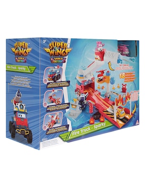 Automóvil convertible Alpha fire truck-sparky Super Wings