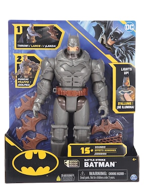 Figura De Acción Batman Con Luz Y Sonido Articulado DC Comics