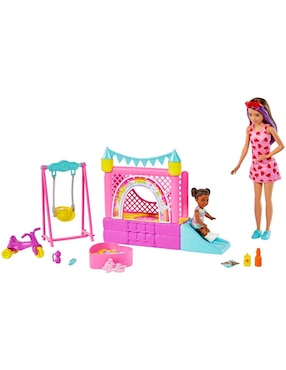 Muñeca Barbie Skipper Babysitter Parque De Juegos