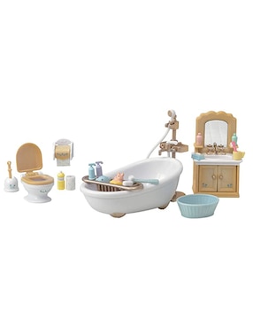 Set Baño Para Casa De Muñecas Sylvanian Families