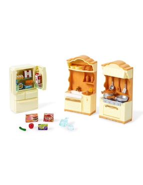 Set De Cocina Juguete Sylvanian Families Kitchen Play 35 Piezas